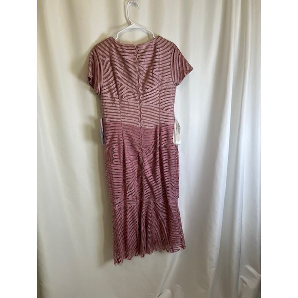 JS Collections Ombre Soutache Short Sleeve Cocktail Dress sz 12 MSRP $238 - Picture 3 of 9